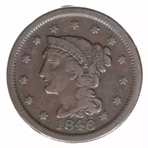 Large Cents - Braided Hair Cent (1839-1857) (2)