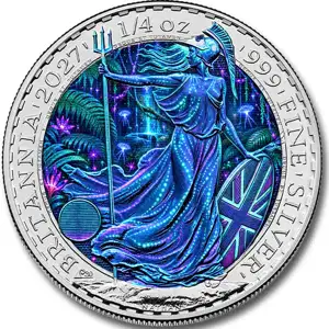 2027 1/4oz British Silver Britannia - Glow Jungle Edition | CCX