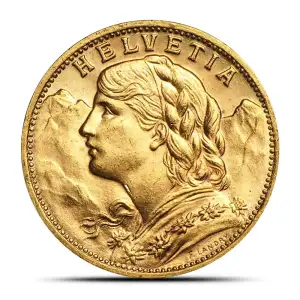 SWITZERLAND Gold 20 FRANCS