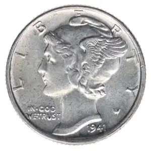Dimes---Winged Liberty Head or Mercury 1916-1945 -Silver- 1 Dime