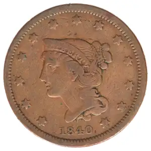 Large Cents - Braided Hair Cent (1839-1857)