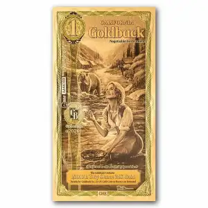 1 California Goldback - Aurum Gold Foil Note (24k) - Alpha Series (3)