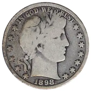 Half Dollars---Barber 1892-1915 -Silver- 0.5 Dollar (2)