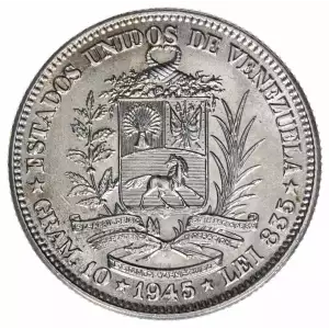 Venezuela Silver 2 BOLIVARES (Gram 10)