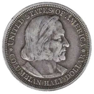 Classic Commemorative Silver--- World's Columbian Exposition Half Dollar 1892 - 1893 -Silver- 0.5 Dollar (2)