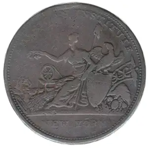 Private Tokens -Hard Times Tokens (1832-1844)- Loco Foco 1838 Copper