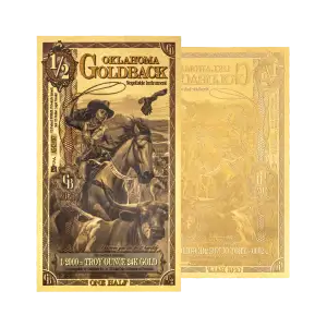 1/2 Oklahoma Goldback (24K Gold) [DUPLICATE for #560852]