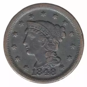 Large Cents - Braided Hair Cent (1839-1857) (2)