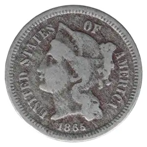 Nickel Three Cent Pieces 1865-1889 (2)