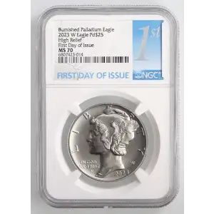 2023 W High Relief First Day of Issue Burnished Palladium Eagle (4)