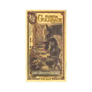 1/2 Florida Goldback (24K Gold)