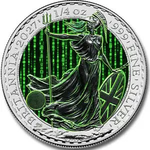 2027 1/4oz British Silver Britannia -Code Rain Edition | CCX