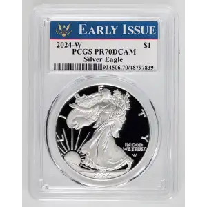 2024-W  $1 Silver Eagle First Strike, DCAM