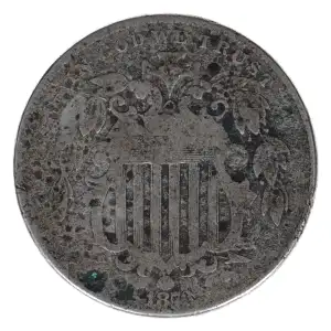 Nickel Five Cent Pieces-Shield 1866-1883 (2)