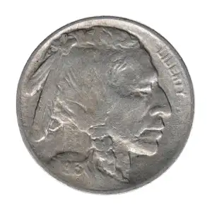 Nickel Five Cent Pieces-Indian Head or Buffalo (2)