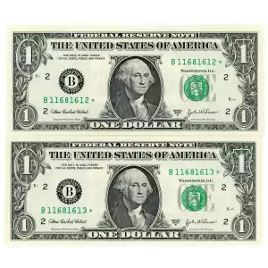 $1 2003-A. Green seal. Small Size $1 Federal Reserve Notes 1931-F*
