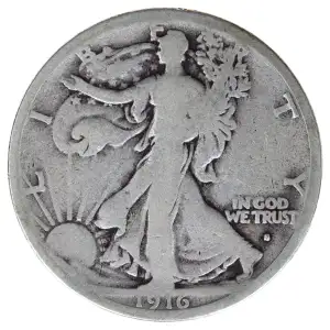 Half Dollars---Liberty Walking 1916-1947 -Silver- 0.5 Dollar (2)