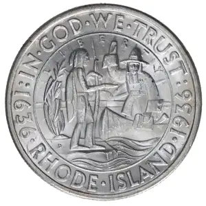 Classic Commemorative Silver--- Providence, Rhode Island, Tercentenary 1936 -Silver- 0.5 Dollar