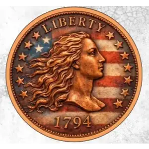 Flowing Hair Colorized  5 oz Copper Round  (2)