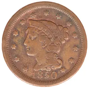 Large Cents - Braided Hair Cent (1839-1857) (2)
