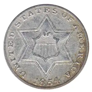 Silver Three Cent Pieces Trimes-1851-1873