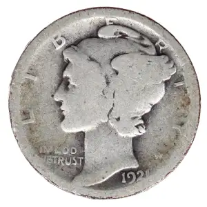 Dimes---Winged Liberty Head or Mercury 1916-1945 -Silver- 1 Dime (2)