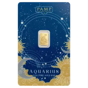 Pamp Suisse Zodiacs 0.5g Gold Bar - Aquarius (2)