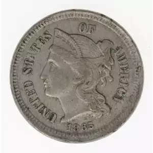 Nickel Three Cent Pieces 1865-1889