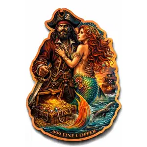 Siren's Treasure  Colorized 100g Copper Medal