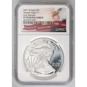 2021 W Heraldic Eagle T-1 Early Releases ULTRA CAMEO