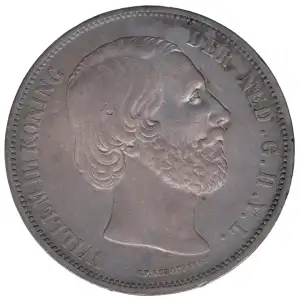 NETHERLANDS Silver 2-1/2 GULDEN