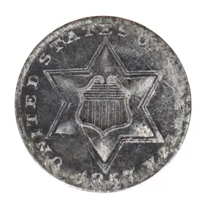 Silver Three Cent Pieces Trimes-1851-1873 (2)