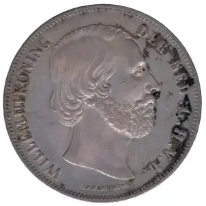 NETHERLANDS Silver 2-1/2 GULDEN