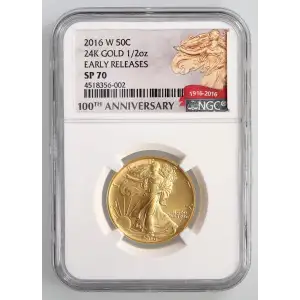 2016 24K GOLD 1/2oz EARLY RELEASES (3)