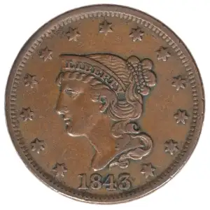 Large Cents - Braided Hair Cent (1839-1857)