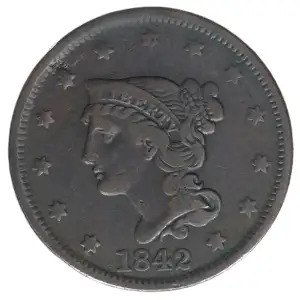 Large Cents - Braided Hair Cent (1839-1857)