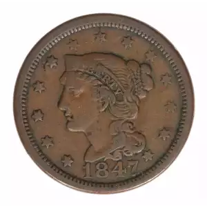 Large Cents - Braided Hair Cent (1839-1857)