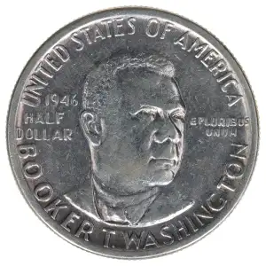 Classic Commemorative Silver--- Booker T. Washington Memorial 1946-1951-Silver- 0.5 Dollar