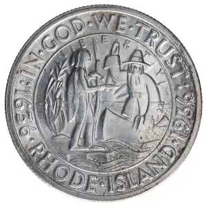 Classic Commemorative Silver--- Providence, Rhode Island, Tercentenary 1936 -Silver- 0.5 Dollar