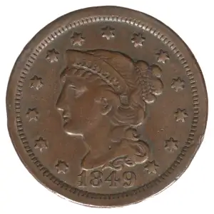Large Cents - Braided Hair Cent (1839-1857)