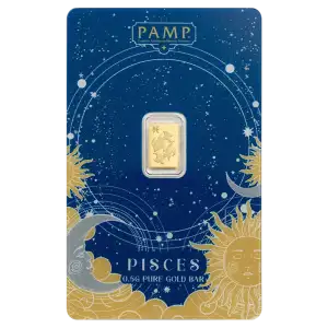 Pamp Suisse Zodiacs 0.5g Gold Bar - Pisces (2)