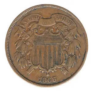 Two cent pieces-Two cent pieces 1864-73 -Copper (2)