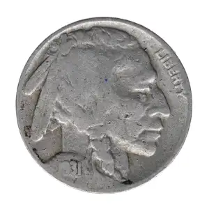 Nickel Five Cent Pieces-Indian Head or Buffalo