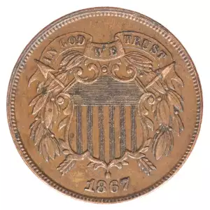Two cent pieces-Two cent pieces 1864-73 -Copper