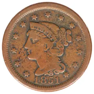 Large Cents - Braided Hair Cent (1839-1857)