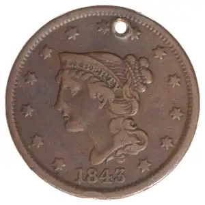 Large Cents - Braided Hair Cent (1839-1857) (2)