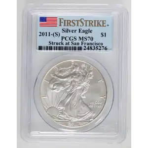 2011-(S) $1 Silver Eagle Struck at San Francisco First Strike (2)