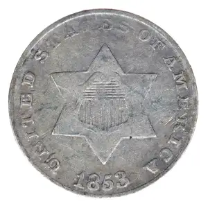 Silver Three Cent Pieces Trimes-1851-1873 (2)