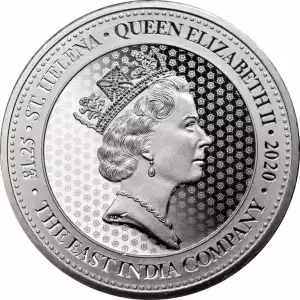 1.25 oz St. Helena Rose Crown Silver Coin