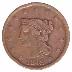 Large Cents - Braided Hair Cent (1839-1857)